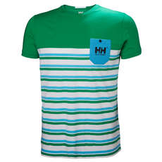 Camiseta Helly Hansen Fjord - Pepper Green Stripes