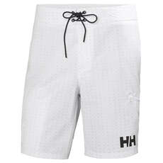 Pantalones Cortos De Tablero Helly Hansen Hp De 9 Pulgadas - Blanco