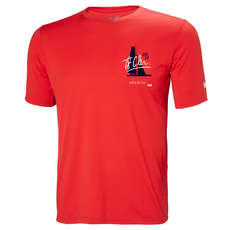 Camiseta De Carreras Helly Hansen Hp - Bandera Roja