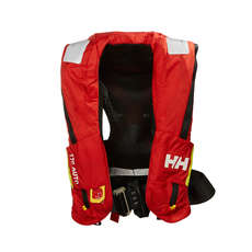 Chaleco Salvavidas Costero Inflable Helly Hansen Sailsafe - Rojo Alerta