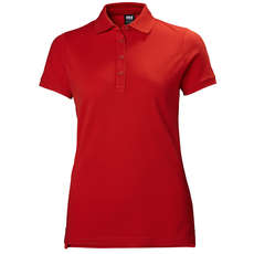 Helly Hansen Womens Crew Pique 2 Polo - Alerta Rojo Helly Hansen Womens Crew Pique 2 Polo - Alerta Rojo
