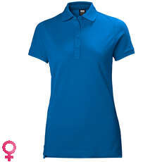 Helly Hansen Womens Crew Pique 2 Polo - Cornflower Helly Hansen Womens Crew Pique 2 Polo - Cornflower