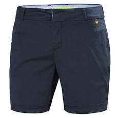 Shorts Con Cuello Redondo Para Mujer Helly Hansen - Azul Marino Shorts Con Cuello Redondo Para Mujer Helly Hansen - Azul Marino