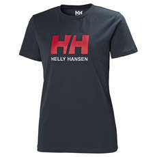 Camiseta Con Logo Hh Para Mujer De Helly Hansen - Azul Marino Camiseta Con Logo Hh Para Mujer De Helly Hansen - Azul Marino