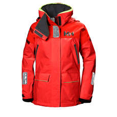 Chaqueta Offshore De Helly Hansen Para Mujer Skagen - Rojo Alerta
