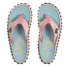 Gumbies Womens Islander Canvas Flip Flops - Gecko Gumbies Womens Islander Canvas Flip Flops - Gecko