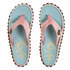Gumbies Womens Islander Canvas Flip Flops - Gecko