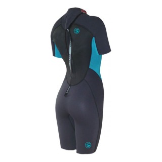 Traje De Neopreno Shorts Women Womens Ignite 3 / 2Mm - Grafito / Turquesa