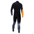 Magic Marine Asy 4/3 Mm Frente Fullsuit Zip - Negro / Naranja