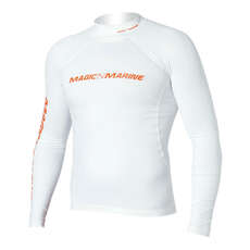 Magic Marine Cubo De Manga Larga Rash Chaleco - Blanco Magic Marine Cubo De Manga Larga Rash Chaleco - Blanco