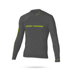 Marine Magic Cube De Manga Larga Camisa De Lycra - Gris