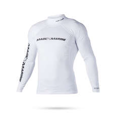 Marine Magic Cube De Manga Larga Camisa De Lycra - Blanco / Negro Marine Magic Cube De Manga Larga Camisa De Lycra - Blanco / Negro