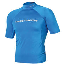 Marine Magic Cube Rash Chaleco / Guardia Manga Corta - Azul