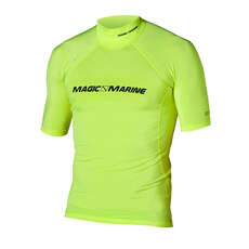 Marine Magic Cube Manga Corta Rash Vest - Rayo Amarillo Marine Magic Cube Manga Corta Rash Vest - Rayo Amarillo