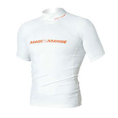 Marine Magic Cube Manga Corta Rash Vest - Blanco Marine Magic Cube Manga Corta Rash Vest - Blanco