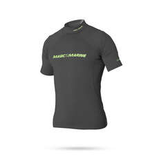 Marine Magic Cube Manga Corta Camisa De Lycra - Gris