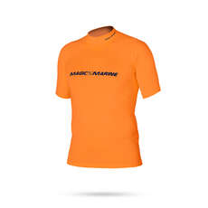 Marine Magic Cube Manga Corta Camisa De Lycra - Naranja Marine Magic Cube Manga Corta Camisa De Lycra - Naranja