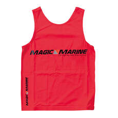 Magic Marine Reversible Rash Chaleco Tops - Rojo Magic Marine Reversible Rash Chaleco Tops - Rojo