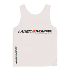 Magic Marine Reversible Rash Chaleco Tops - Blanco Magic Marine Reversible Rash Chaleco Tops - Blanco