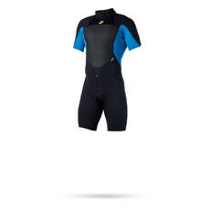 Magic Marine Junior Ultimate 3/2Mm Back-Zip Flatlock Shorty Traje De Neopreno - Azul