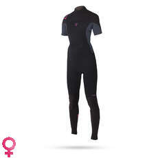 Magic Marine Mujer De Marca 3 / 2Mm Volver-Zip Shortarm Traje - Negro