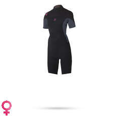 Magic Marine Mujer De Marca 3 / 2Mm Volver-Zip Chapo Traje - Negro