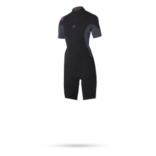 Magic Marine Mujer De Marca 3 / 2Mm Volver-Zip Chapo Traje - Negro
