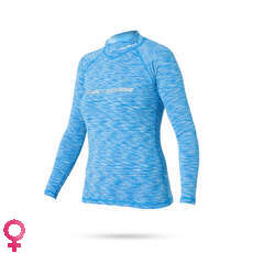 Marine Magic Cube Mujeres De Manga Larga Camisa De Lycra - Blue Flash Marine Magic Cube Mujeres De Manga Larga Camisa De Lycra - Blue Flash