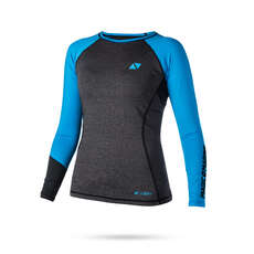 Manga Magic Marine Mujeres De Energía A Largo Camisa De Lycra - Azul