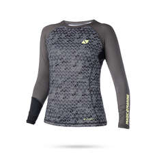 Manga Magic Marine Mujeres De Energía A Largo Camisa De Lycra - Gris