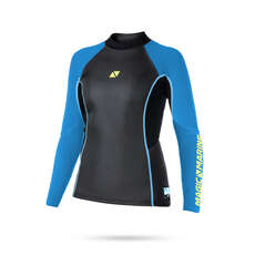 Magic Marine Womens Ultimate 3 Mm Neopreno Manga Larga Chaleco - Azul Magic Marine Womens Ultimate 3 Mm Neopreno Manga Larga Chaleco - Azul