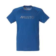 Musto Esencial Evolución Uv De Secado Rápido Camiseta - Azul Náutico