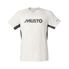 Musto Esencial Evolución Uv De Secado Rápido Camiseta - Platinum / Carbono