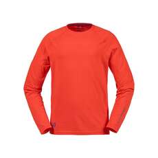 Musto Evolución Bloqueador Solar De Manga Larga Camiseta - Anaranjado Del Fuego