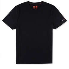 Musto Evolución Bloqueador Solar De Manga Corta De La Camiseta - Negro