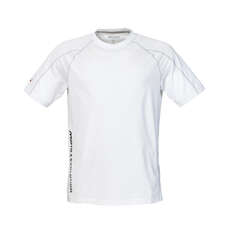 Musto Evolución Bloqueador Solar De Manga Corta De La Camiseta - Blanco