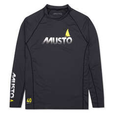 Musto Insignias Uv De Secado Rápido Rash Guard - Negro