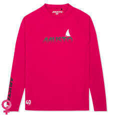 Musto Insignias Uv De Secado Rápido Rash Guard - Cerise