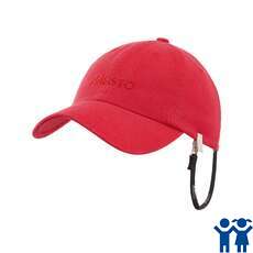 Musto Júnior Evolución Auto Tela Pico Crew Cap - True Red