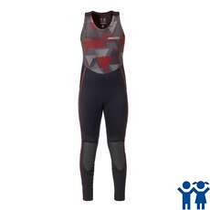 Musto Júnior Long John Traje - Negro / Naranja Fuego