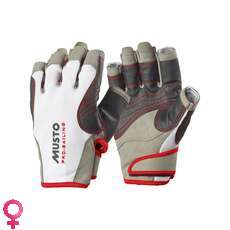 Musto Performance Dedo Guantes Cortos - Blanco Musto Performance Dedo Guantes Cortos - Blanco
