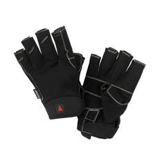 Musto Guantes De Vela - Rendimiento Del Dedo Corto - Negro