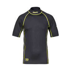 Musto Bloqueador Solar De Manga Corta Rash Guard - Negro