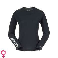 Musto Womens Uv Esencial De Secado Rápido De Manga Larga T-Shirt - Negro