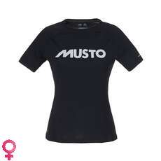 Musto Womens Uv Esencial De Secado Rápido T-Shirt - Negro