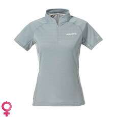 Musto Womens Esencial Uv Fast Zip Seco Cuello - Azul Gris