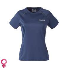 Musto Mujeres Evolución Dinámica De Manga Corta T-Shirt - Navy