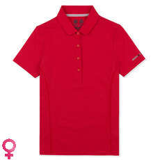 Musto Manga Para Mujer Evolución Bloqueador Solar Corto Polo - True Red Musto Manga Para Mujer Evolución Bloqueador Solar Corto Polo - True Red