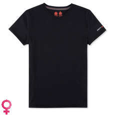 Musto Mujeres Evolución Bloqueador Solar De Manga Corta De La Camiseta - Negro Musto Mujeres Evolución Bloqueador Solar De Manga Corta De La Camiseta - Negro