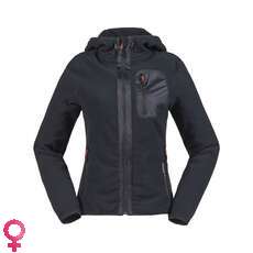 Musto Para Mujer Con Capucha De Material De Abrigo Tundra - Negro / Anaranjado Del Fuego Musto Para Mujer Con Capucha De Material De Abrigo Tundra - Negro / Anaranjado Del Fuego